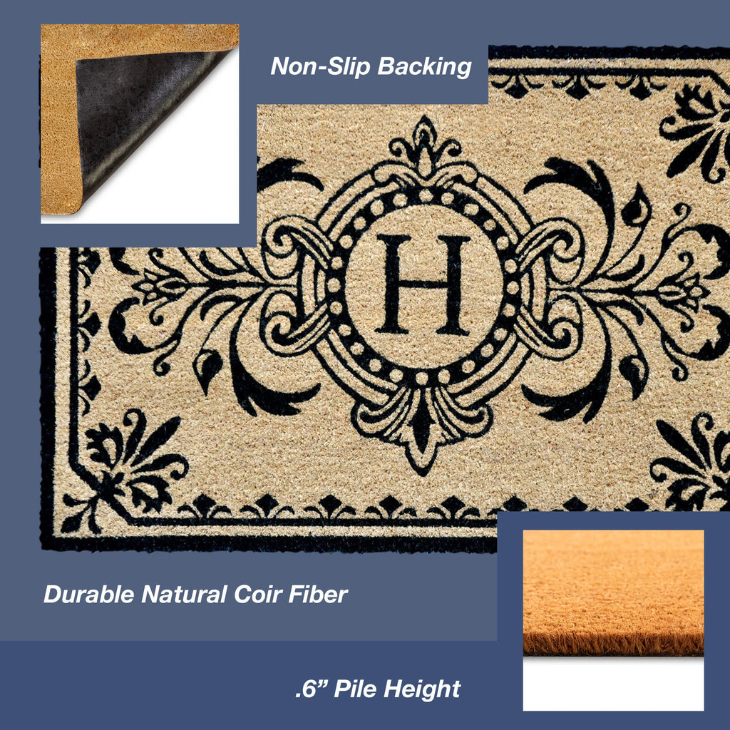 Dwell Vine Coir Doormat with Non-Slip Backing