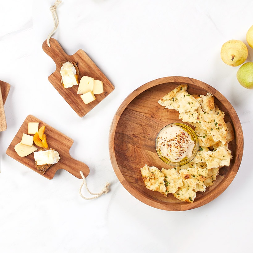 Acacia Wood Set of 2 Charcuterie Boards