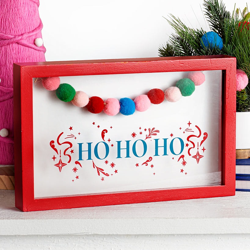 Ho Ho Ho Christmas Sign