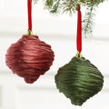Ruffled Arabesque Ornaments Set of 2