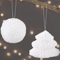 Set of 2 Faux Fur Ornaments