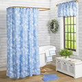 Blue Floral Bath Collection