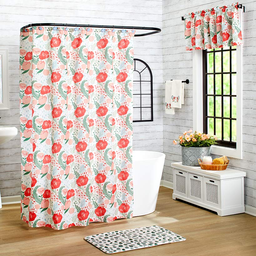 Vibrant Poppy Bath Collection