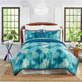 Summer Palm Reversible Comforter Set or Decorative Pillow