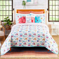 Vintage Camper Reversible Quilt, Sham, or Accent Pillow