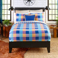 Summer Buffalo Plaid Reversible Comforter Set or Accent Pillow