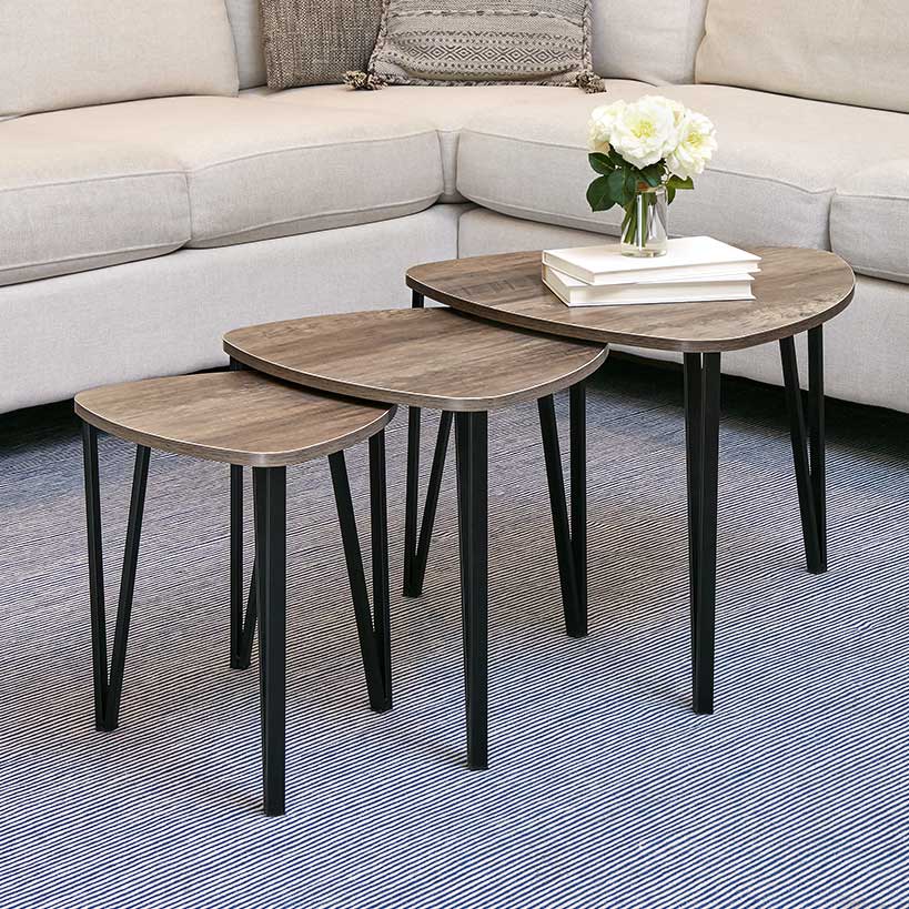Set of 3 Nesting Coffee End Tables