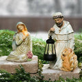 Solar Saint Statues – Mary with Cross and St. Francis with Lantern