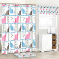 Cat Paw Print Shower Curtain or Valance