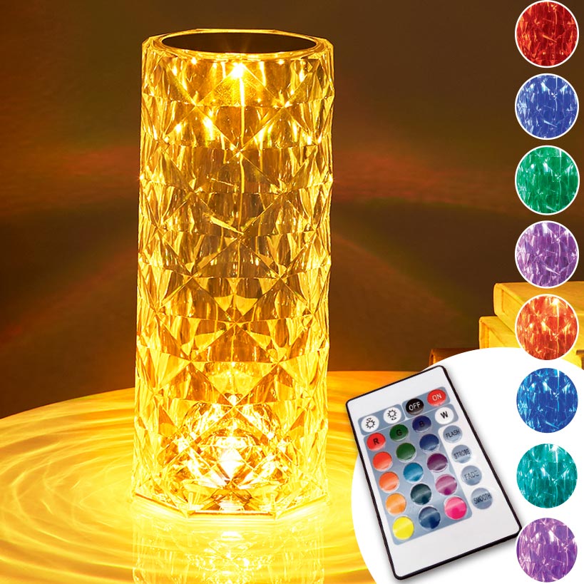Color-Changing Table Lamp with Remote Control C4957