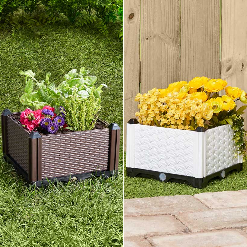 Raised Self Watering Garden Planter 12 Inch Q528709