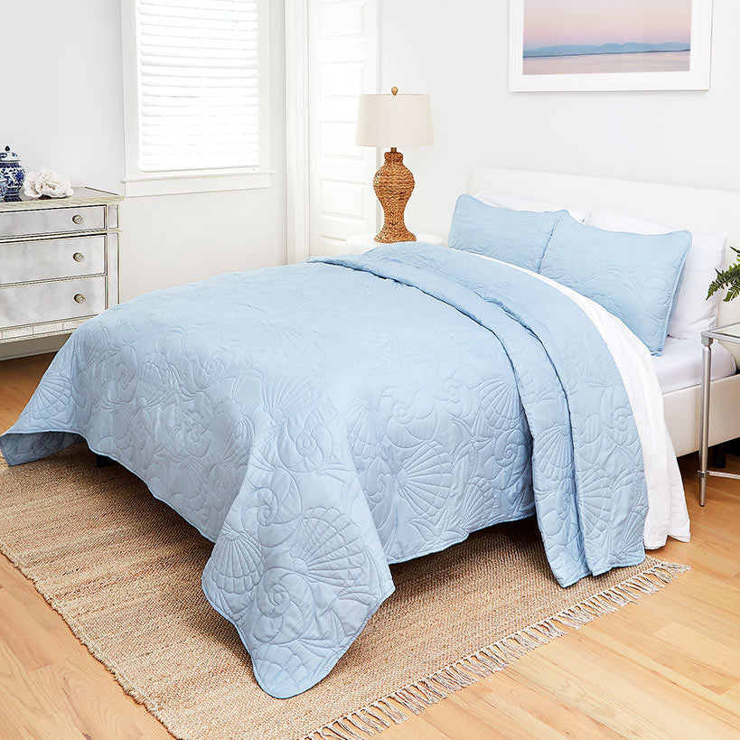 Quilted Shell Bedspread Ensemble K70827