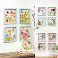 Framed Wall Art - Hummingbird, Butterfly, or Seashell Theme - 4 Pc