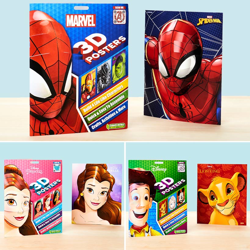 3D Kids Activity Books with Puzzles and Coloring V3936