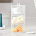 Acrylic Vanity Storage Containers - Set of 3