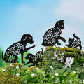 Silhouette Animal Stake Cat or Dog