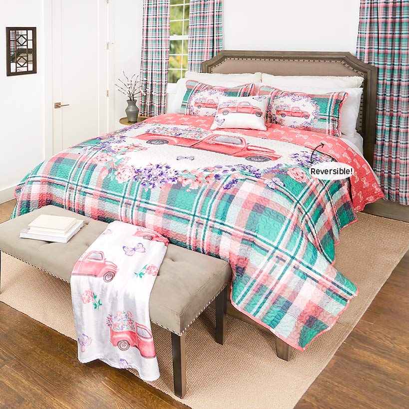 Spring Truck Reversible Full/Queen or King Quilt