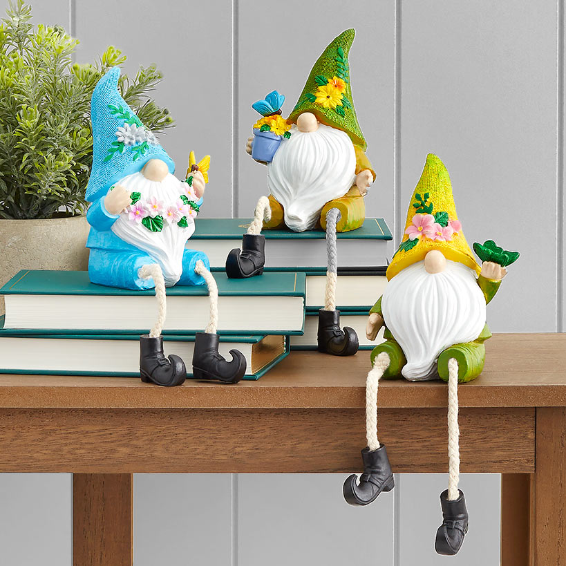 Garden Gnome Shelf Sitter