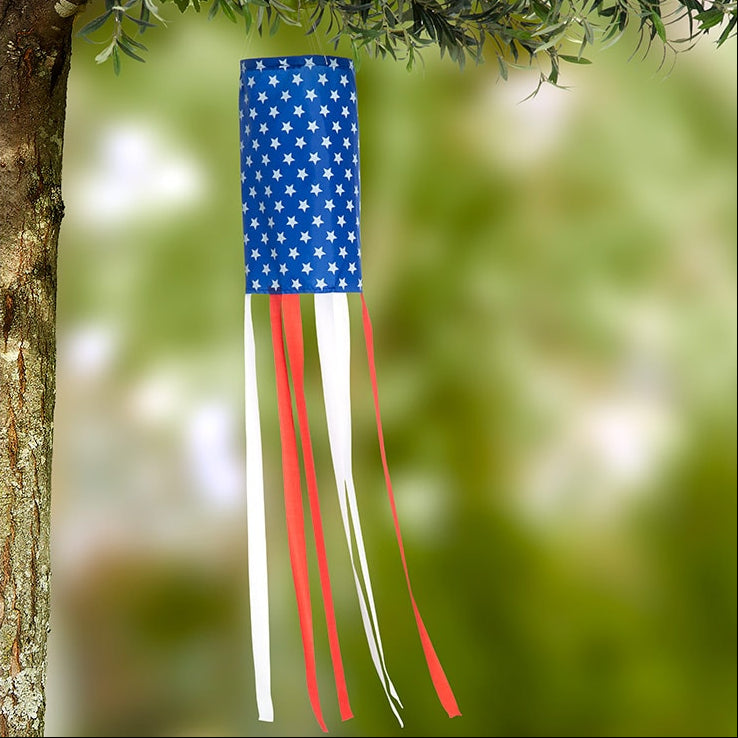 Americana Flag Windsock Red, White, and Blue