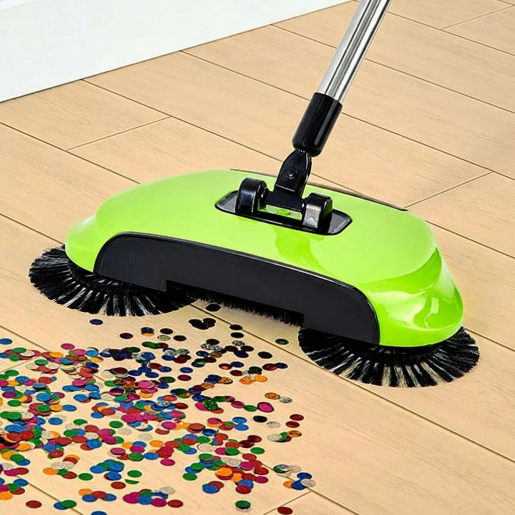 Cordless Sweeper Broom with 360-Degree Rotating Heads F816