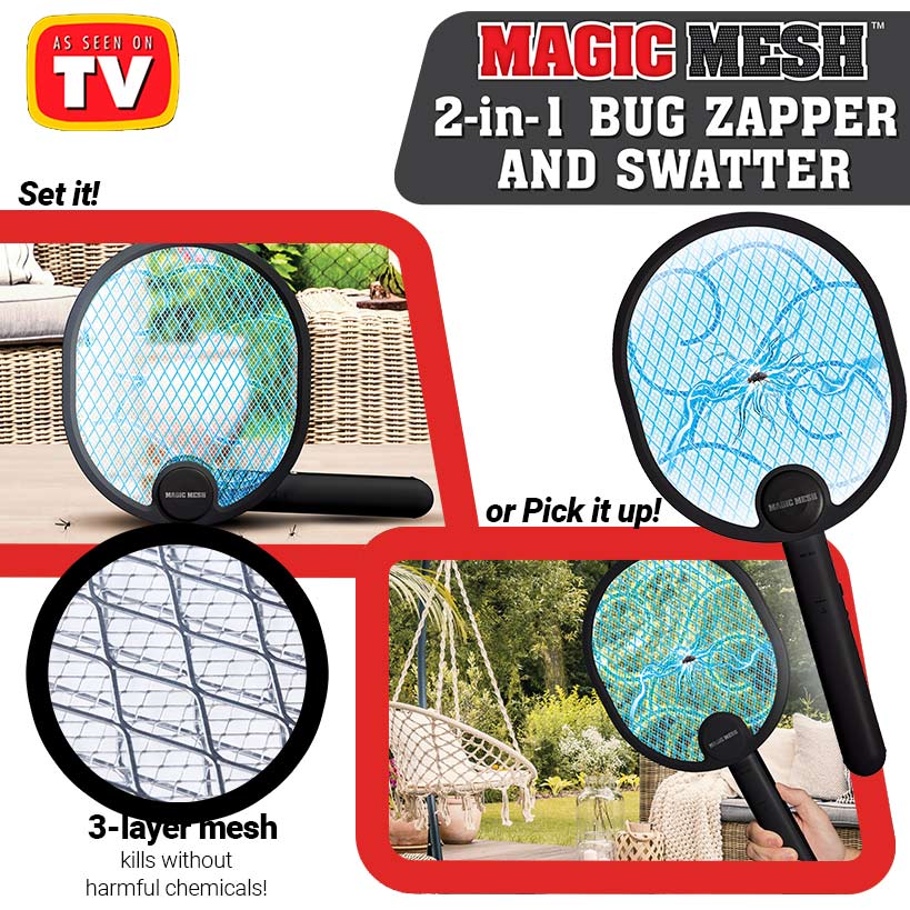 Rechargeable Bug Zapper and Swatter A37844