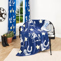 Buckaroo Cowboy 50" x 60" Fleece Plush Throw