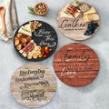 Wood Sentiment Printed 12" Kitchen Countertop Lazy Susan