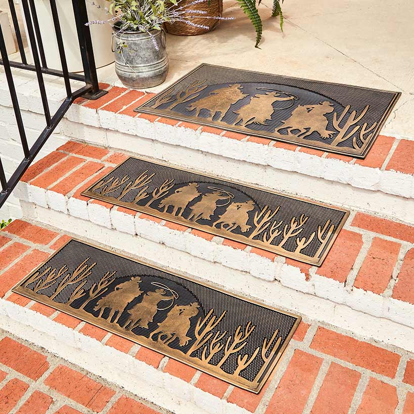 Set Of 2 Home on the Range Stair Treads or Doormat