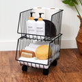 Stackable Storage Bins with Wheels X1591
