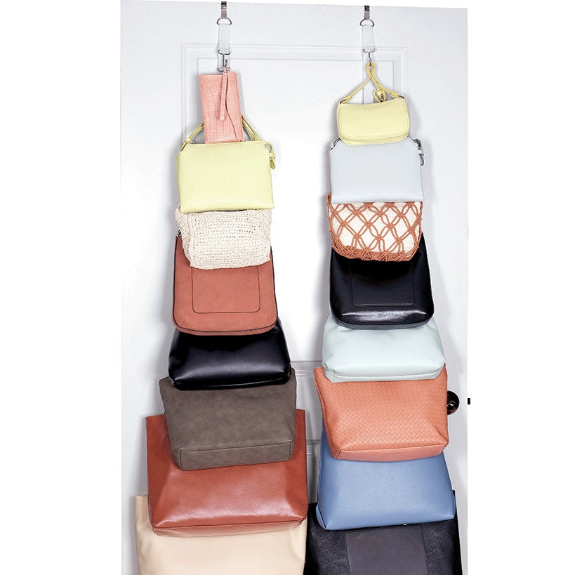 Over-the-Door Velcro Purse and Accessory Rack, 2-Pack A561