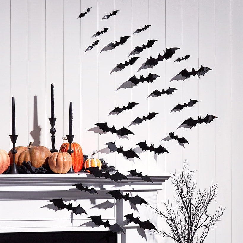 Halloween Bat Decor - 28 Piece Set