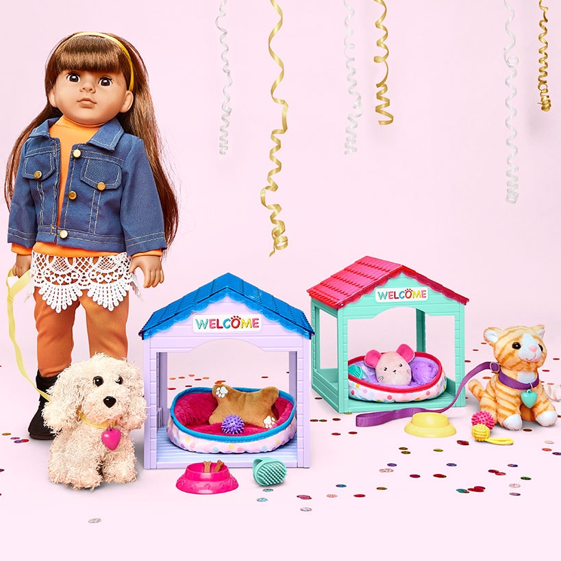 Pet House Play Set For 18" Doll W103651
