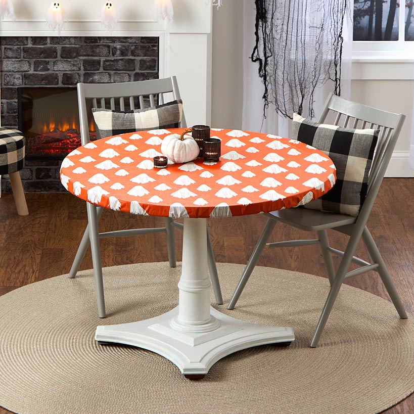 Halloween Vinyl Tablecloth with Flannel Backing H50182