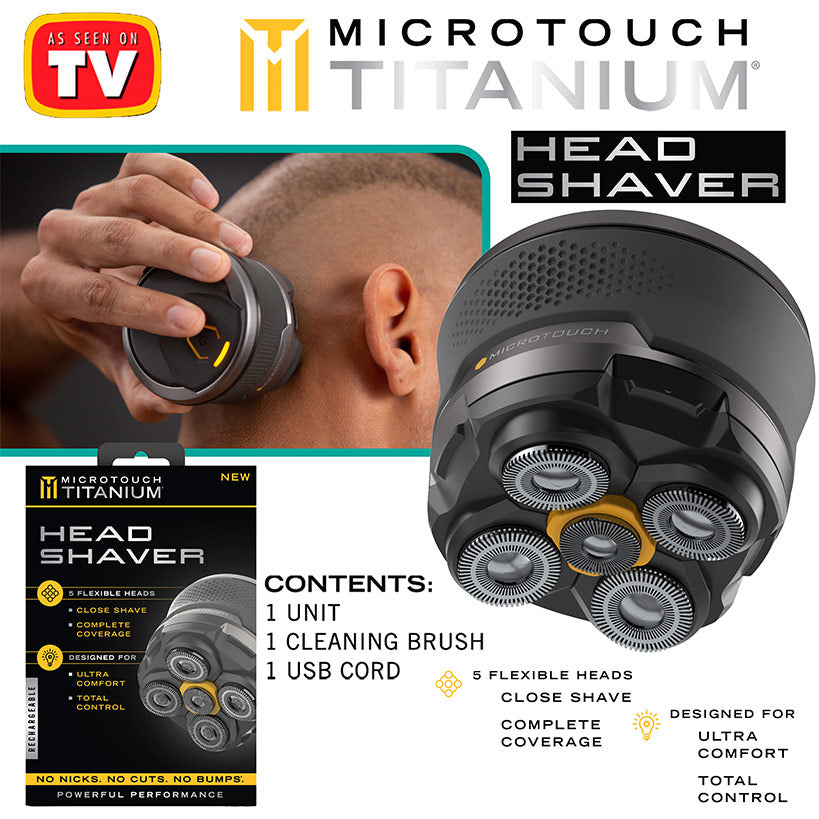 Titanium Head Shaver with 5 Flexible Heads H69663