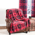Mossy Oak Red Buffalo Logo 50" x 60" Fleece Plush Throw