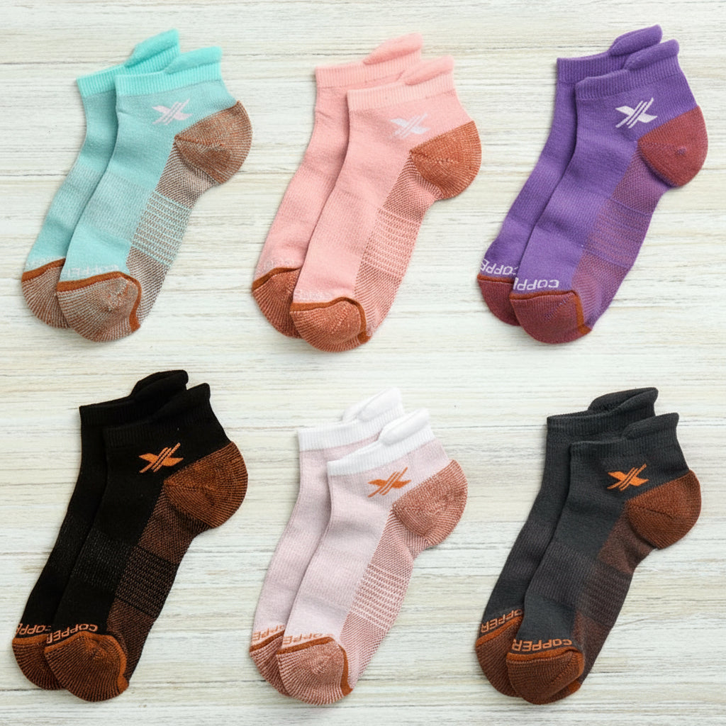 Copper Infused Low-Cut Compression Socks for Men I523637