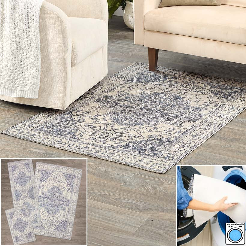 Washable Vintage Medallion Rugs