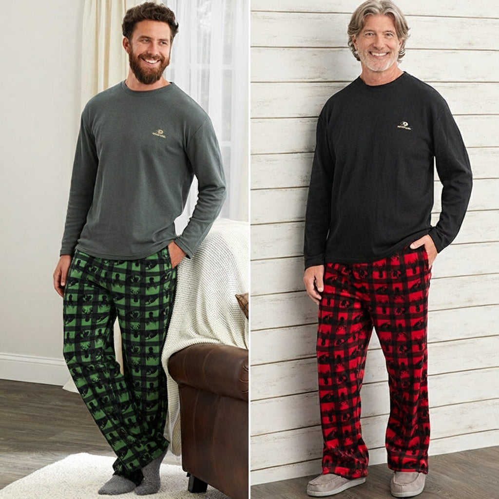 Men's Fleece Pants and Thermal Top O5871