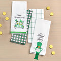 St Patrick's Day Embroidered Kitchen Towels, Set of 2