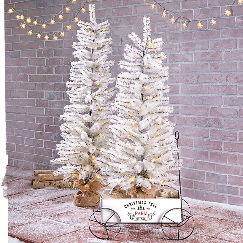Outdoor Lighted Tinsel Tree 36 or 48 Inches L9001