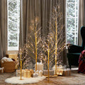 Golden Lighted LED Tree