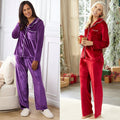 Velour Women's Pajama 2-Pc Set