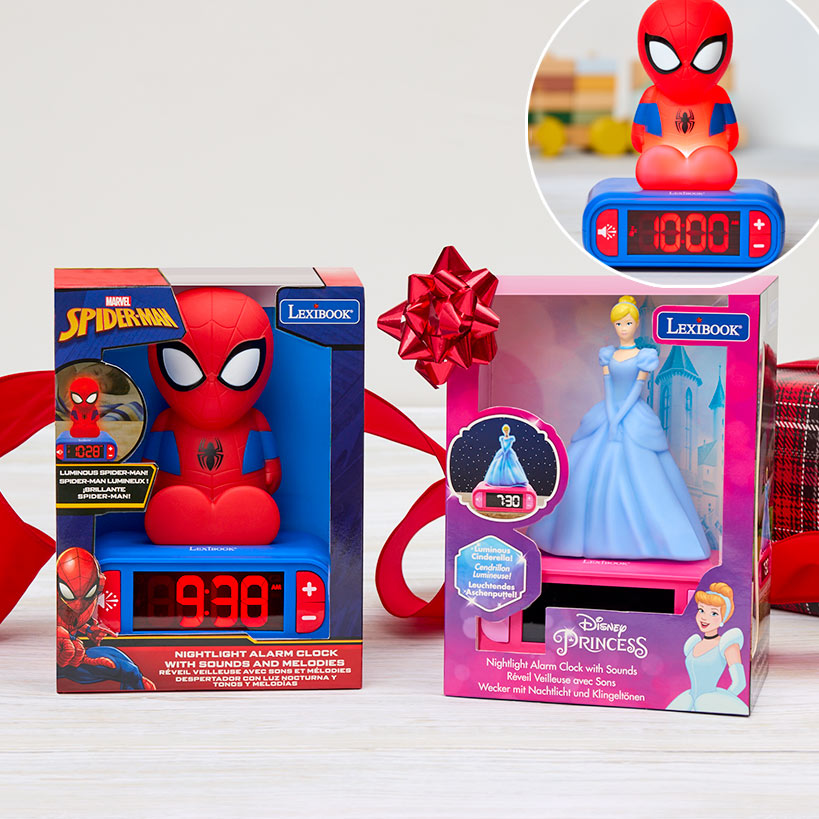 LCD Nightlight Alarm Clock with 6 Sounds Q18875