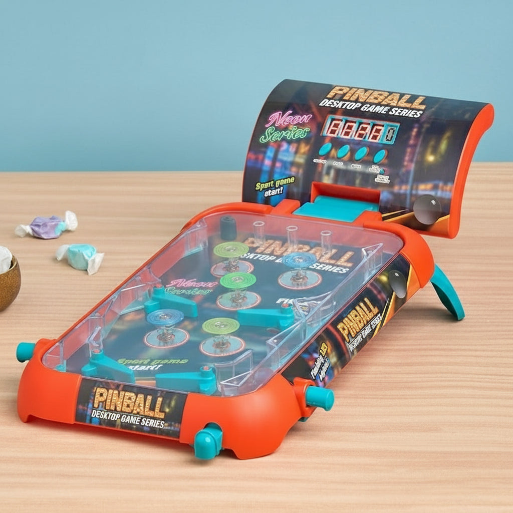 Pinball Table with Light and Sound, Dual Flipper Controls X746