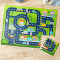 City Road Puzzle Play Mat - Ultimate Imaginative Playground for Kids 12 Pc.