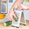 Stainless Steel Handheld Cheese Grater & Shredder - Foldable