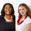 Metallic Necklace Scarf with Magnetic Clasp, Set of 2 D443995