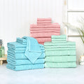 100% Cotton Quick Dry Bath Towels 6 Piece Set Q6236
