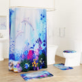 16-Pc Dolphin Bath Set with Memory Foam Rugs