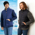 Men's Sweater Fleece Puffer Jacket